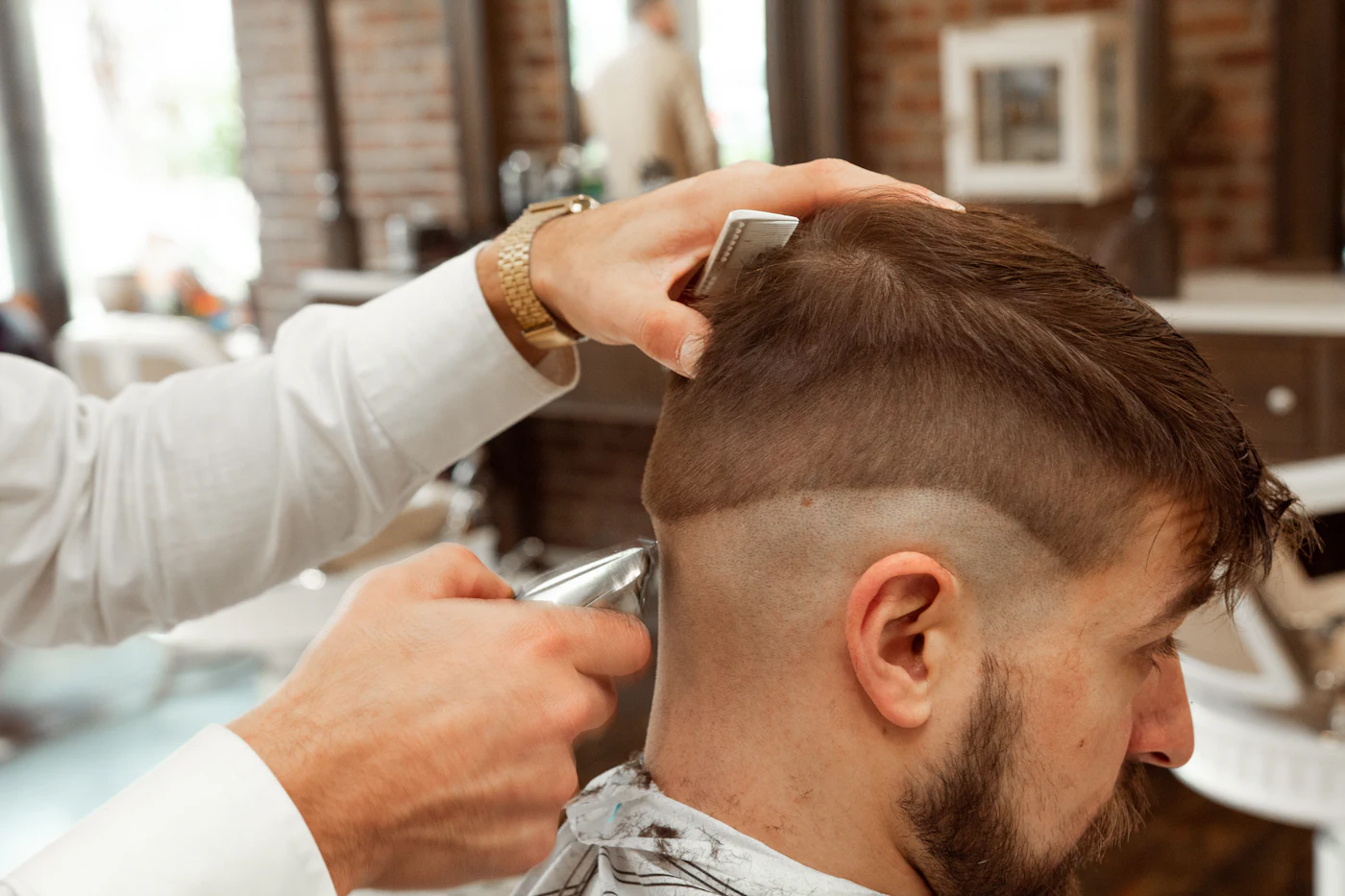 Herreklip med skin fade